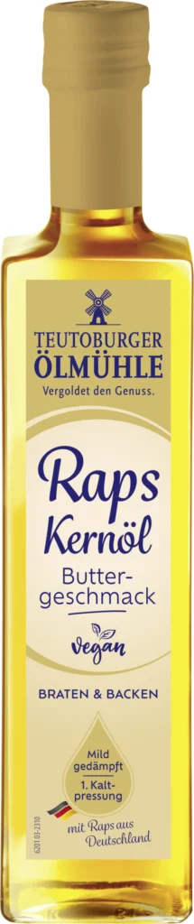 Flasche Teutoburger Ölmühle Rapskernöl Buttergeschmack, 500 ml