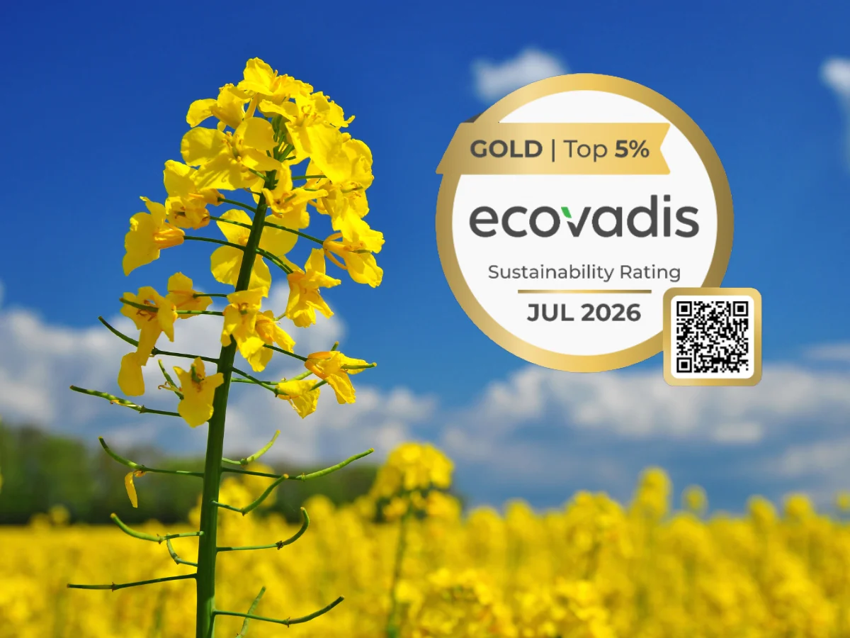 Rapsfeld Close Up EcoVadis Top 5%